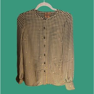 TORY BURCH Beautiful Silk Logo Blouse
